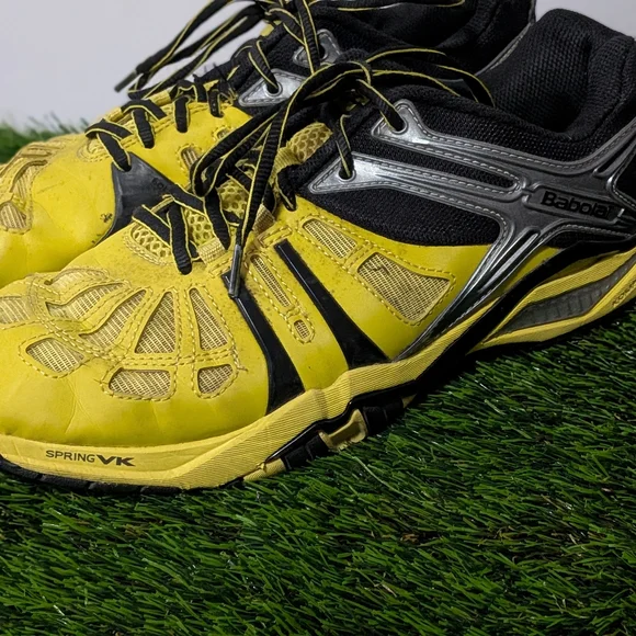 Babolat Men’s Athletic Tennis Shoes - Yellow/Black - Picture 2 of 9